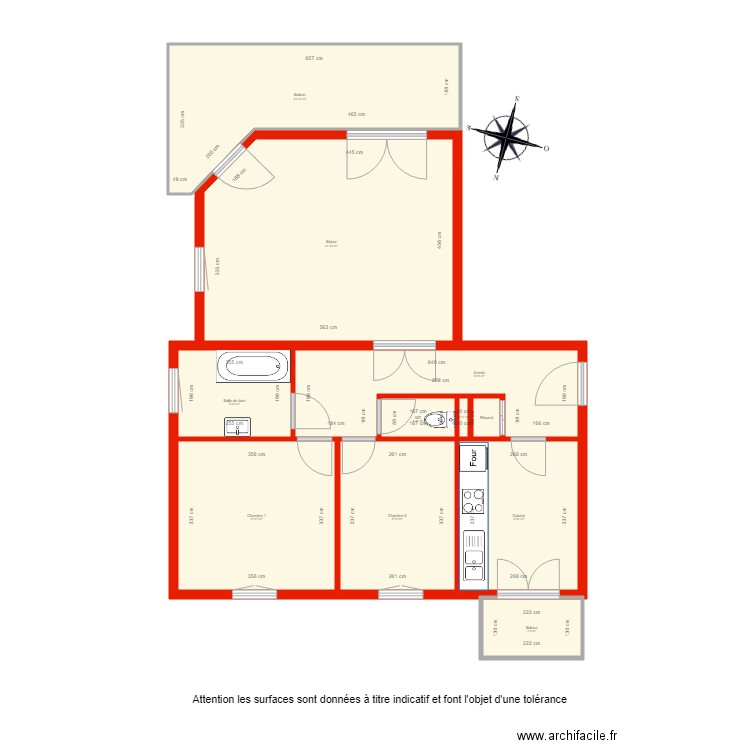 BI 3436 côté. Plan de 0 pièce et 0 m2