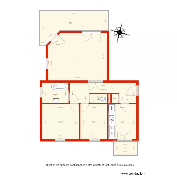 BI 3436 c&ocirc;t&eacute;. Plan de 