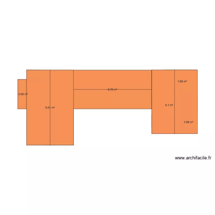 Cabane jardin B&eacute;chet Toiture. Plan de 