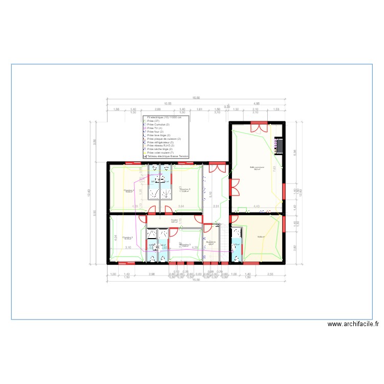 Coloc RDC elec. Plan de 0 pièce et 0 m2