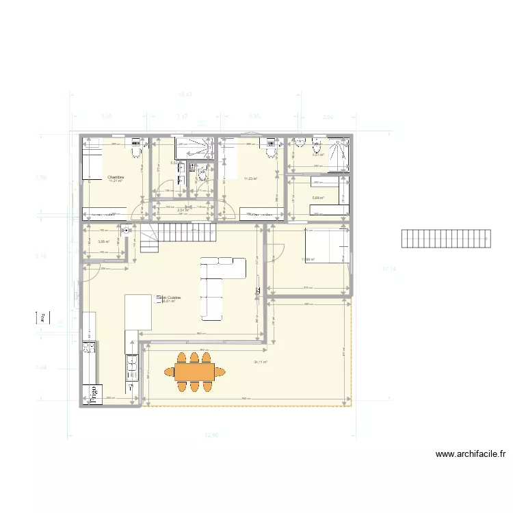Robert Bois neuf. Plan de 