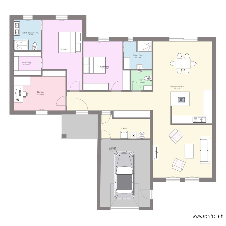 Maison 08 v3. Plan de 0 pièce et 0 m2