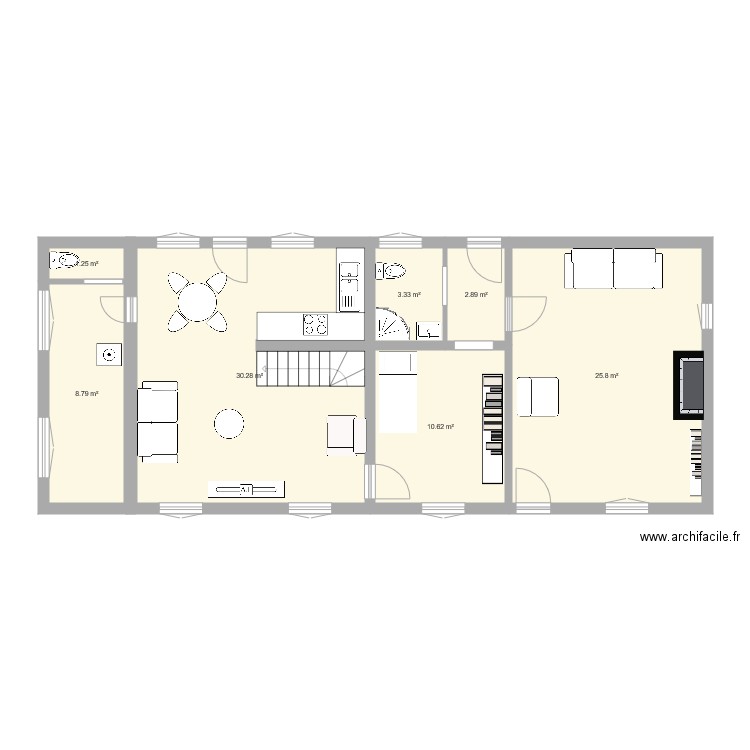 Melleroy RDC. Plan de 0 pièce et 0 m2
