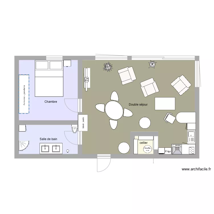 appartement mia avant . Plan de 