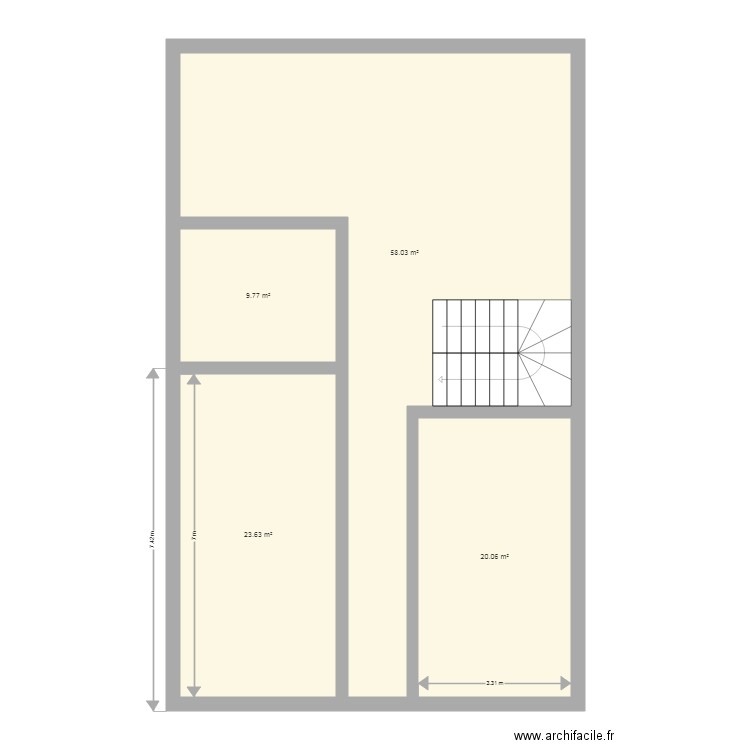 plan maison non fini. Plan de 0 pièce et 0 m2