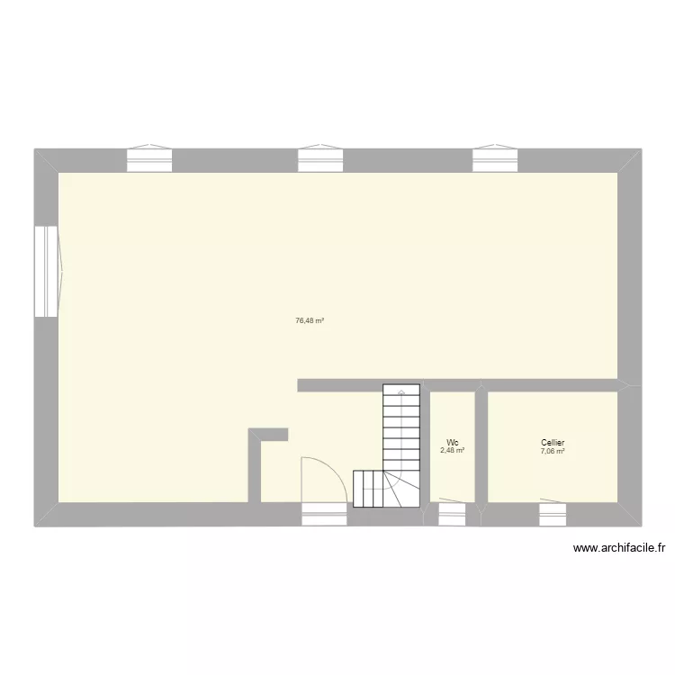 Plan rez-de-chauss&eacute;e. Plan de 