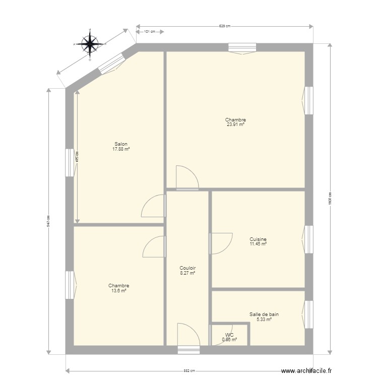 BOUCHUT Agnès. Plan de 0 pièce et 0 m2