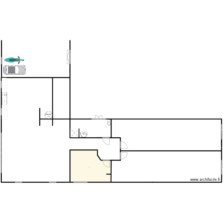 plan d'un pavillion. Plan de 0 pièce et 0 m2