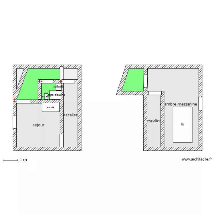 F2 mezzanine. Plan de F2 mezzanine. Plan de