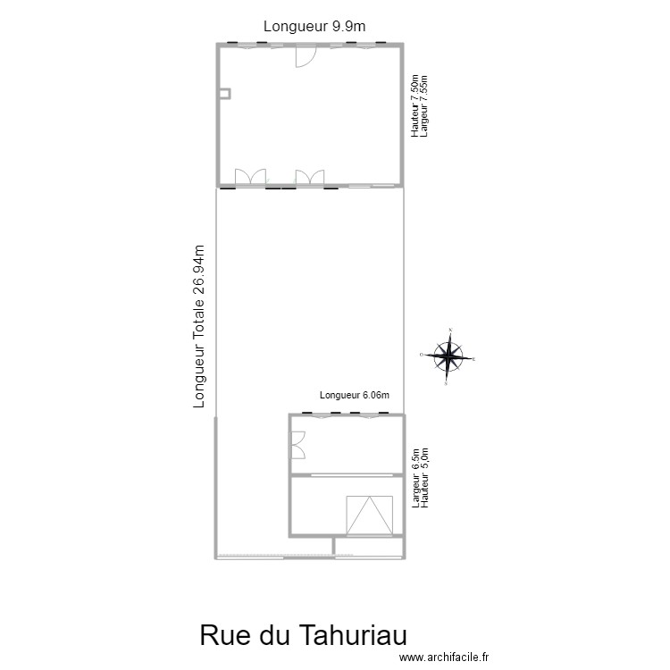 Plan de Masse  DP2 Après  Echelle 200ème. Plan de 0 pièce et 0 m2