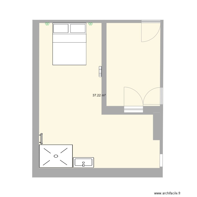 Suite Parentale v4 raw. Plan de 0 pièce et 0 m2