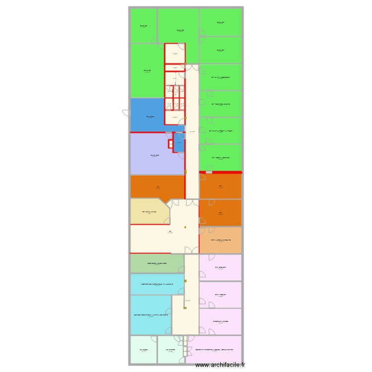 DR Etage Bat A Existant V2. Plan de 0 pièce et 0 m2