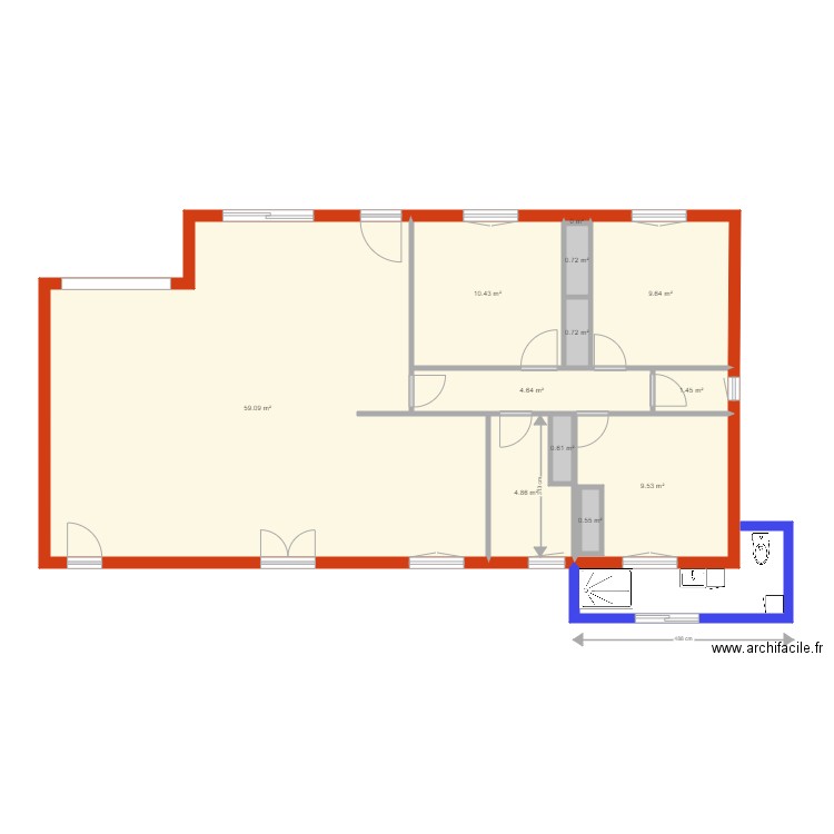 idee 11012022. Plan de 12 pièces et 103 m2