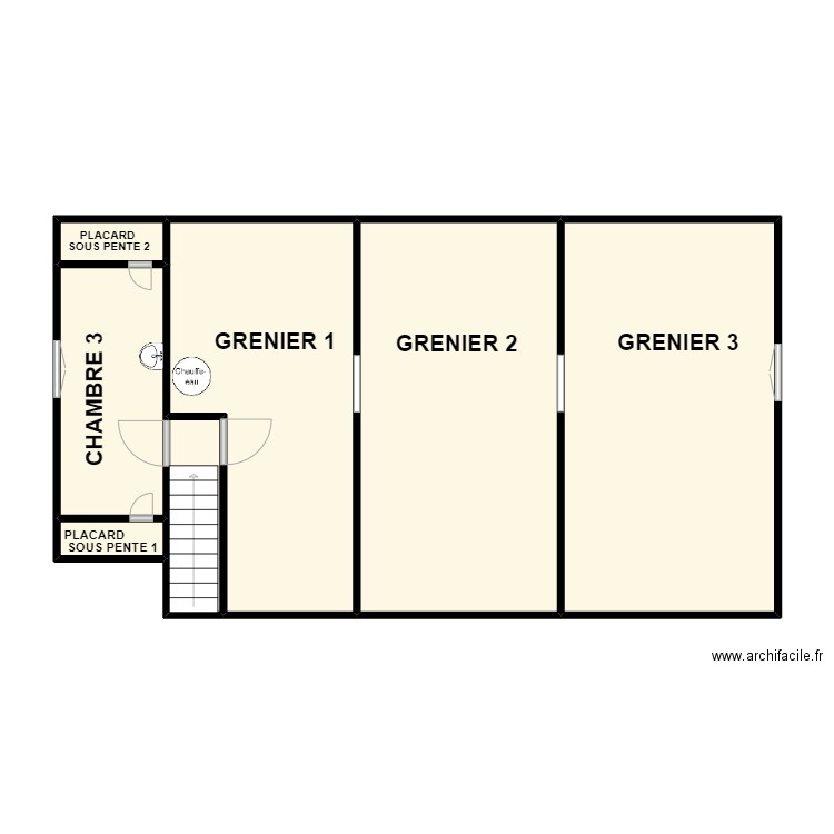 CLEMENT 1ER. Plan de 7 pièces et 83 m2