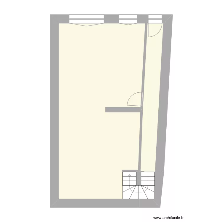 BAILLY 2BIS RDC. Plan de 2 et 48 m² BAILLY 2BIS RDC. Plan de 2 et 48 m²