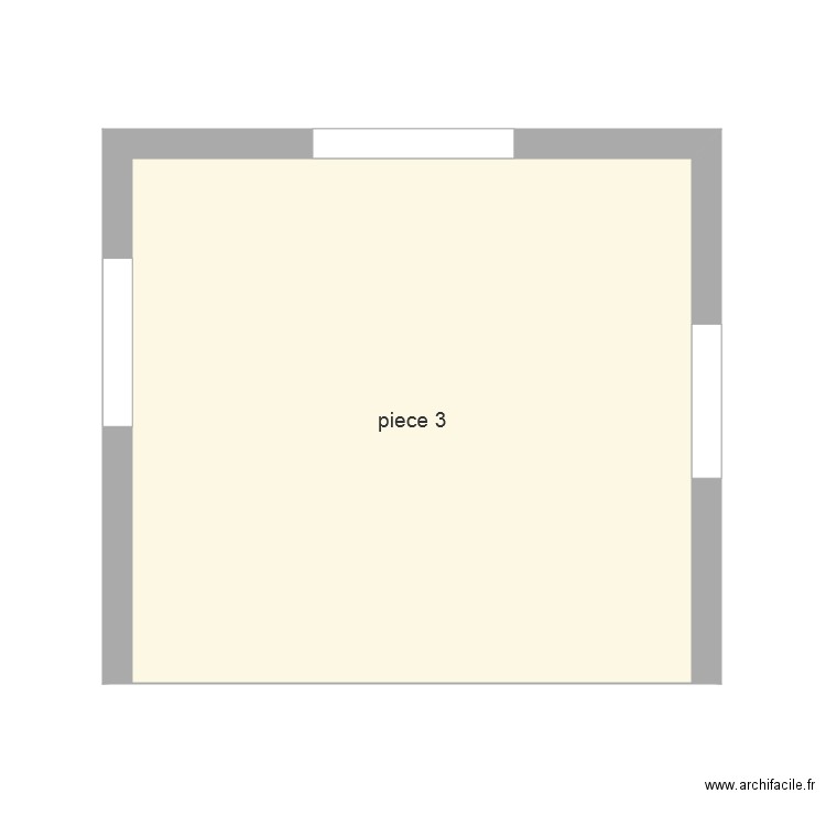 piece3. Plan de 0 pièce et 0 m2