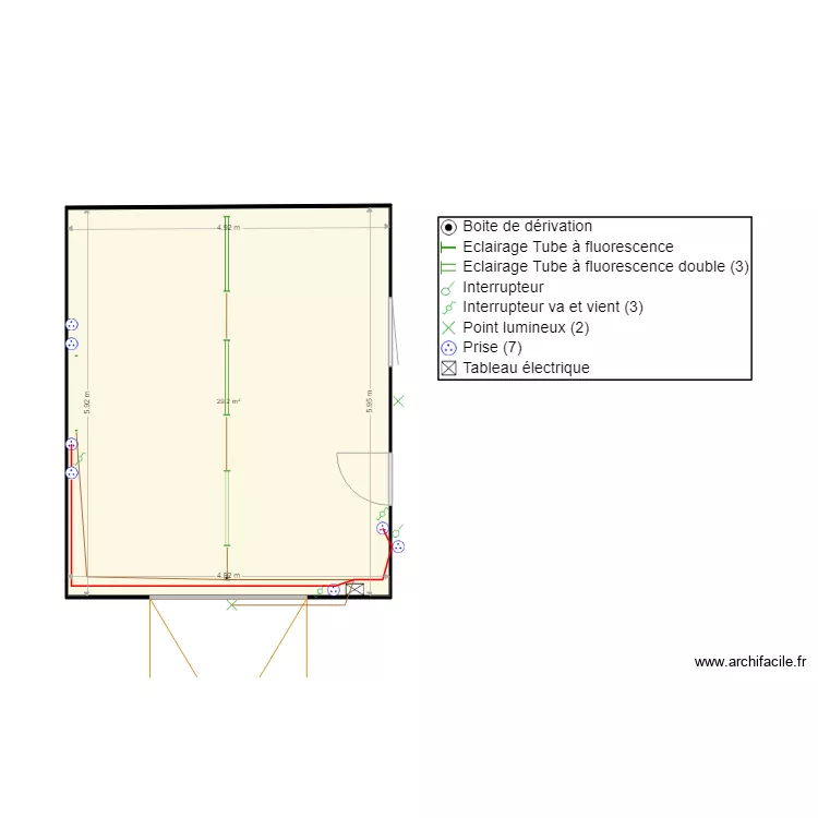 ELEC garage v2. Plan de 