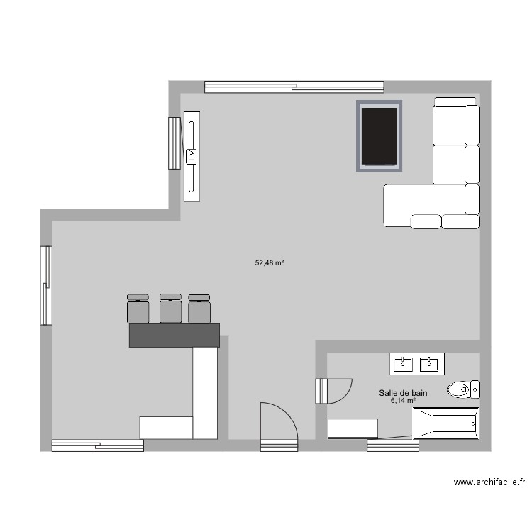 Maison 2021. Plan de 0 pièce et 0 m2