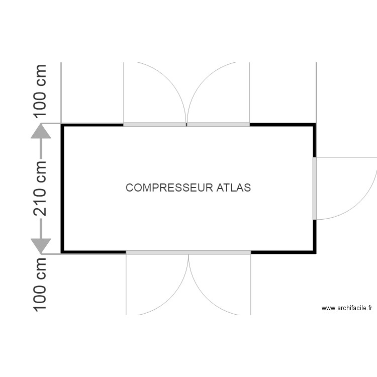 compresseur ATLAS. Plan de 0 pièce et 0 m2