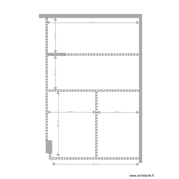 M PELLOUX Parkings existants. Plan de 