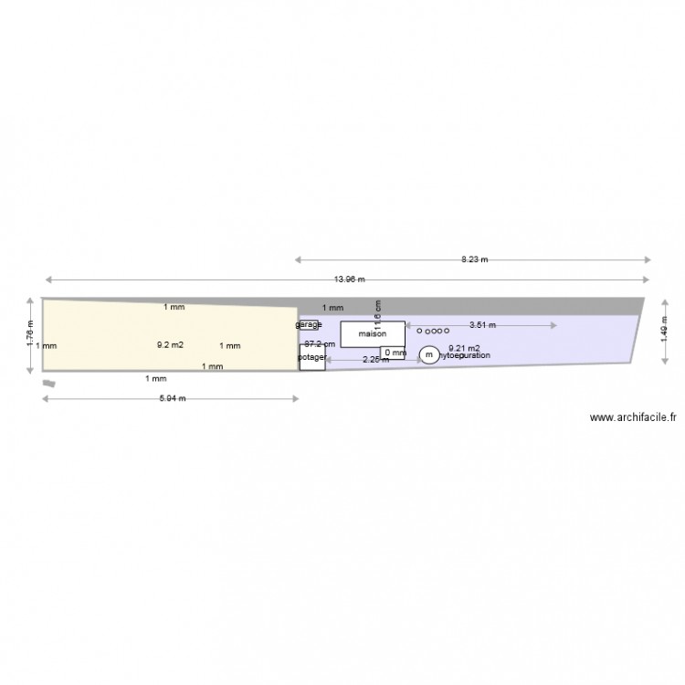 terrain 1. Plan de 0 pièce et 0 m2