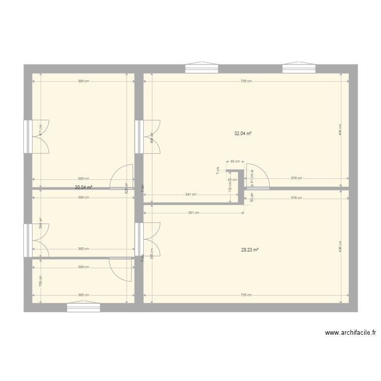 ext sud1. Plan de 0 pièce et 0 m2