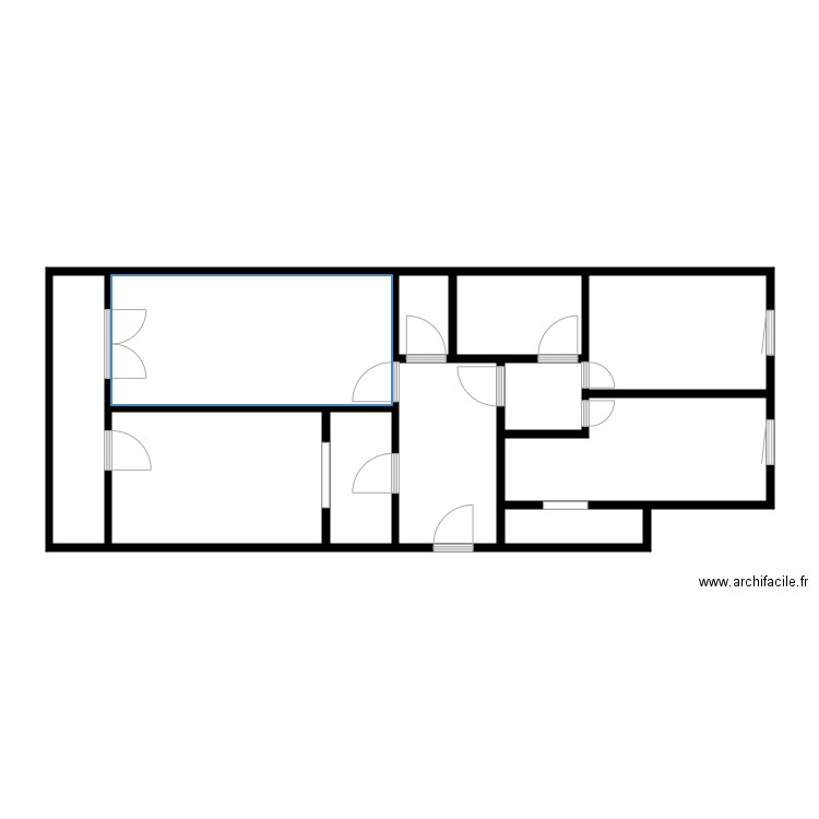 5301B1.01LG011. Plan de 11 pièces et 72 m2