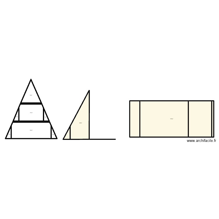 Maison A. Plan de 9 pièces et 171 m2