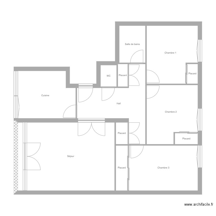 BAUSSANT. Plan de 0 pièce et 0 m2