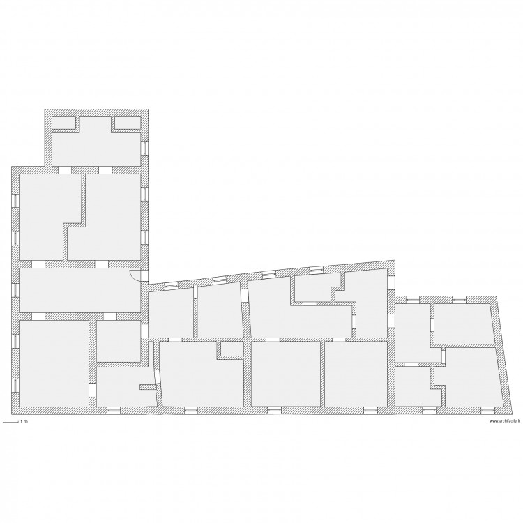 La motte niveau 1. Plan de 0 pièce et 0 m2