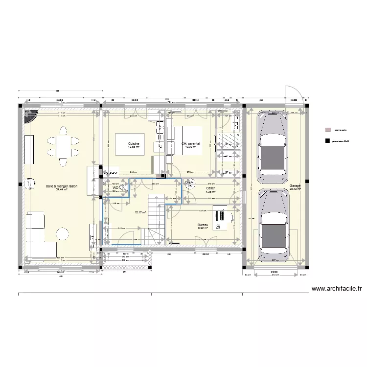 nouveau. Plan de 
