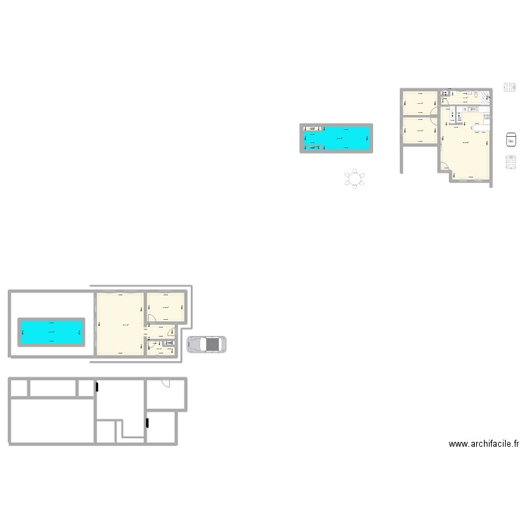 plan 1. Plan de 12 pièces et 155 m2