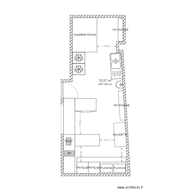 PLAN PARTY KITCHEN. Plan de 0 pièce et 0 m2