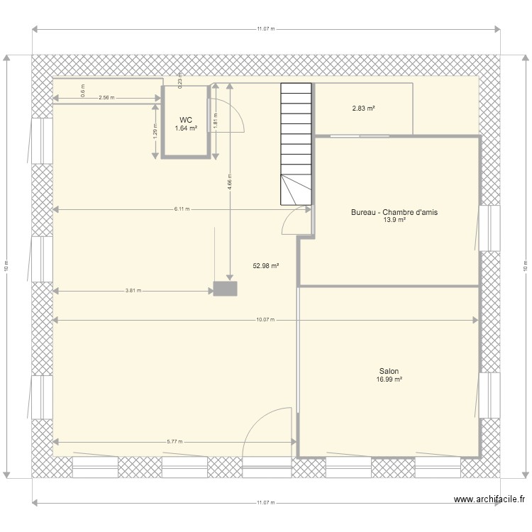 Appart Gavelière actuel. Plan de 0 pièce et 0 m2