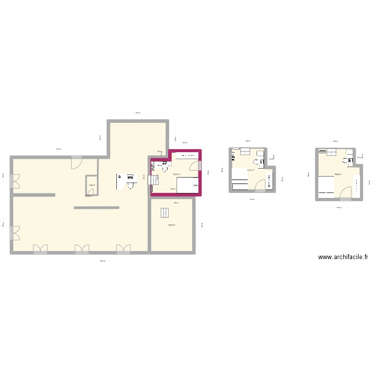 maison2. Plan de 6 pièces et 166 m2