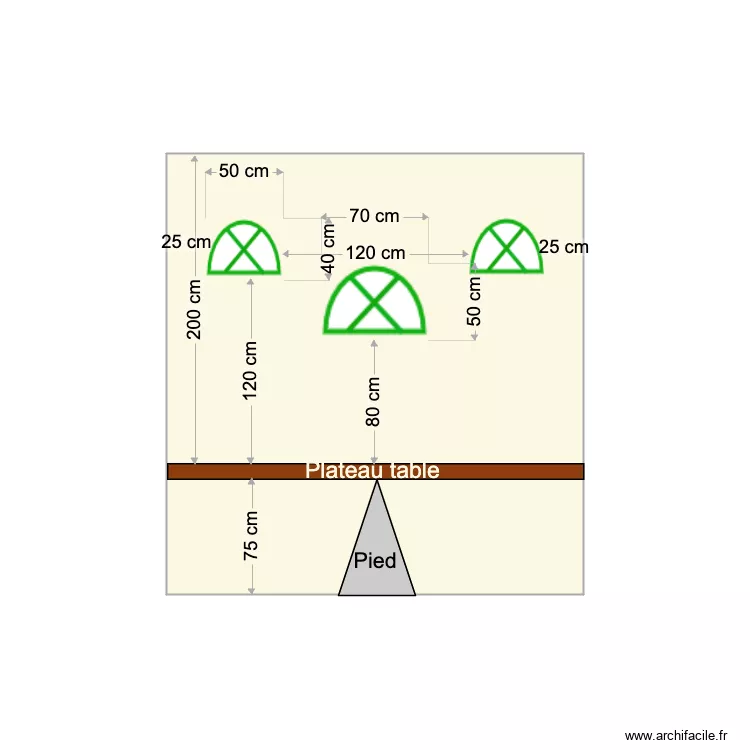 SAM RAYOL LUMINAIRE. Plan de 