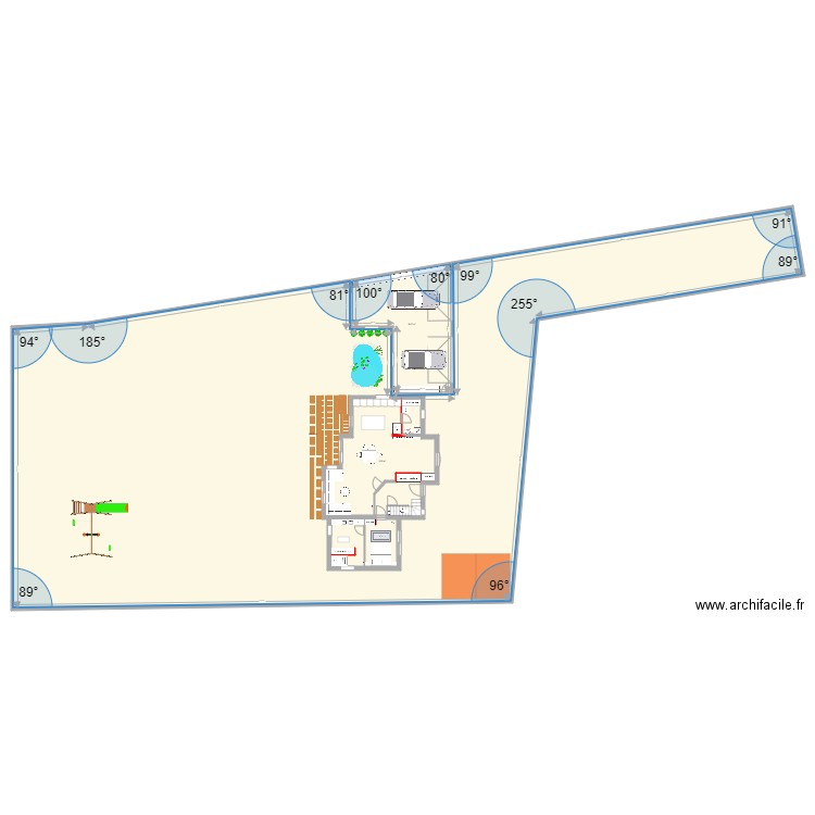 PLAN MAISON RDC PLESTAN plus garage. Plan de 0 pièce et 0 m2