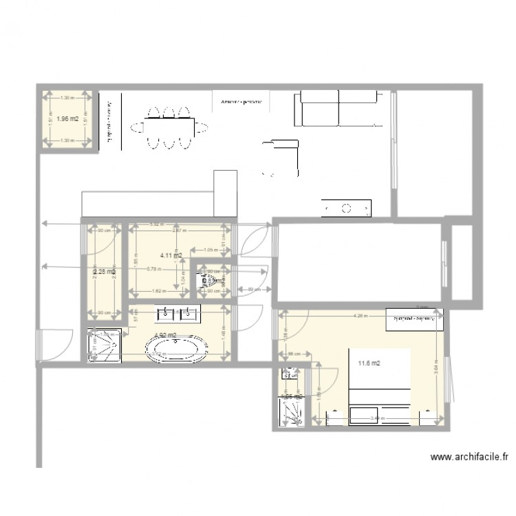 Charpentier plan final. Plan de 0 pièce et 0 m2