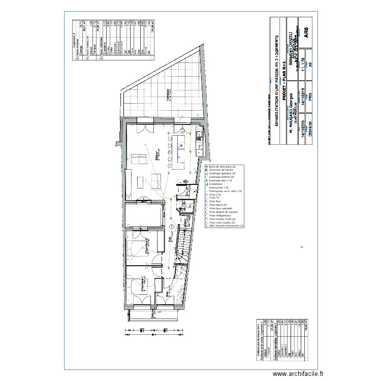 Plan elec premier etage. Plan de 0 pièce et 0 m2