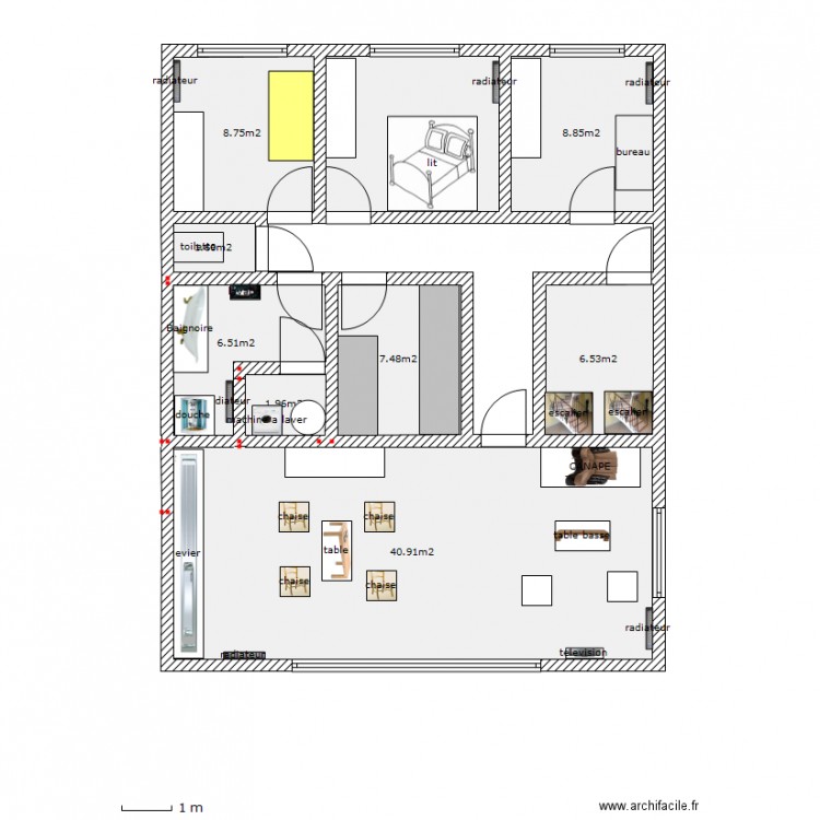 1er 10 M version 02. Plan de 0 pièce et 0 m2