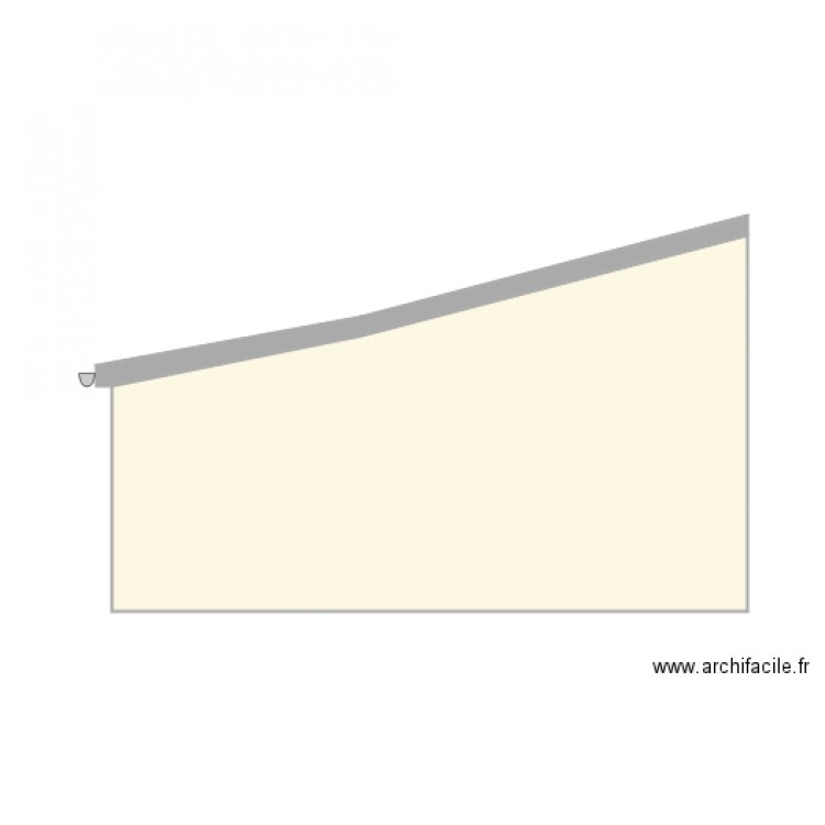 facade sud. Plan de 0 pièce et 0 m2