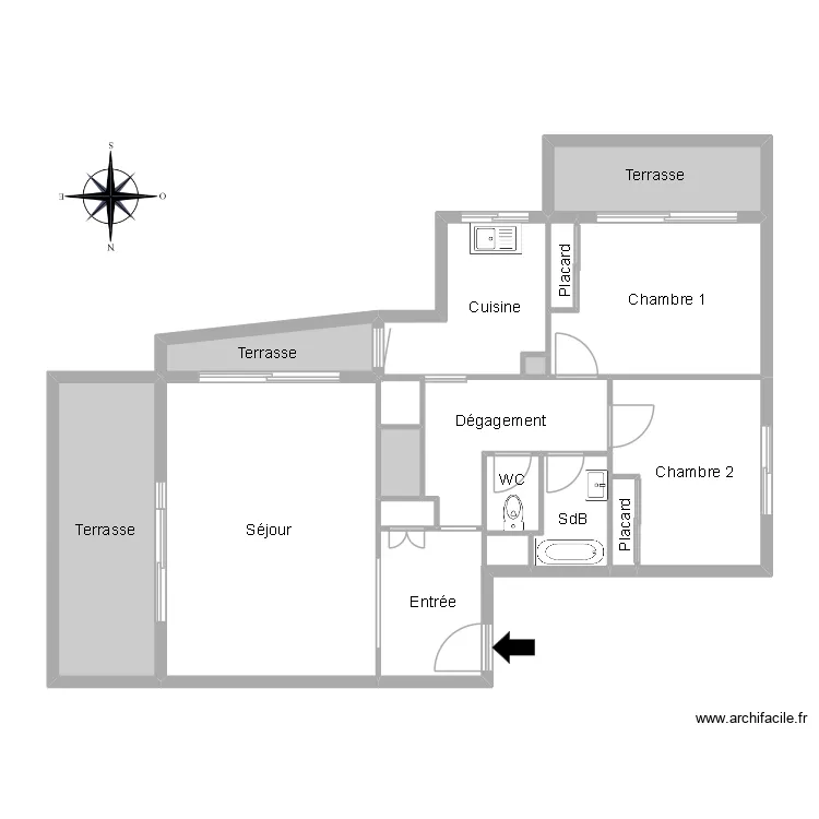 51223 BRUXELLE. Plan de 16  et 87 m²