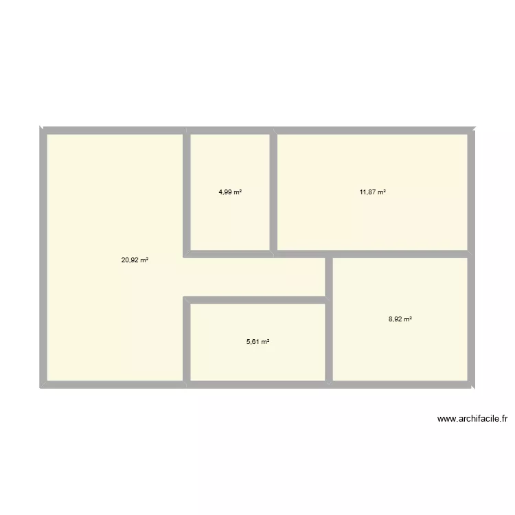 DWIRA. Plan de 5  et 52 m²