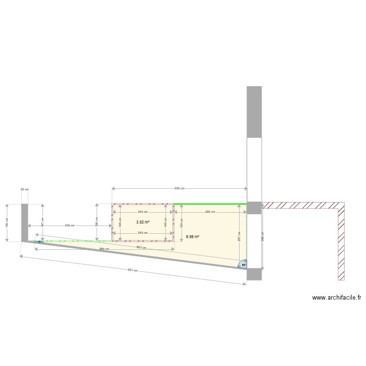 COUPE GARAGE COTE GAUCHE INTERIEUR 2. Plan de 0 pièce et 0 m2