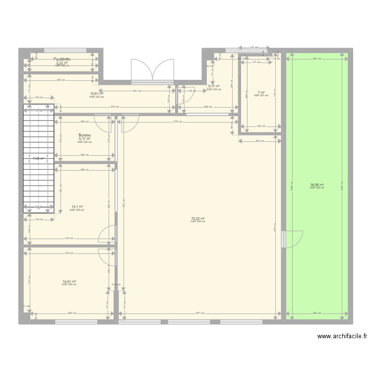 Montigny Beauchamps SIrene PROJET 040322 VAxA TT RDC. Plan de 26 pièces et 323 m2