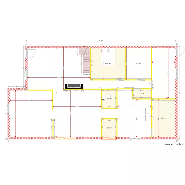 MAISON MAX SURFACES QUINT. Plan de 