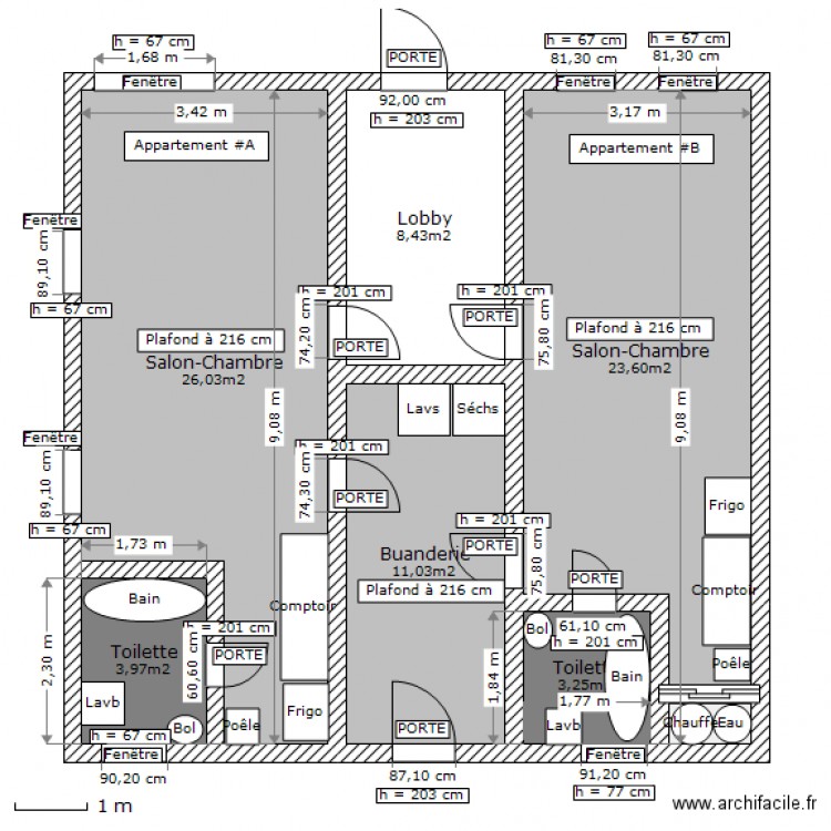 Plan Garon Sous-sol. Plan de 0 pièce et 0 m2