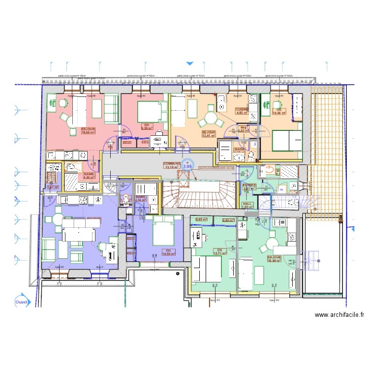 ETAGE. Plan de 0 pièce et 0 m2