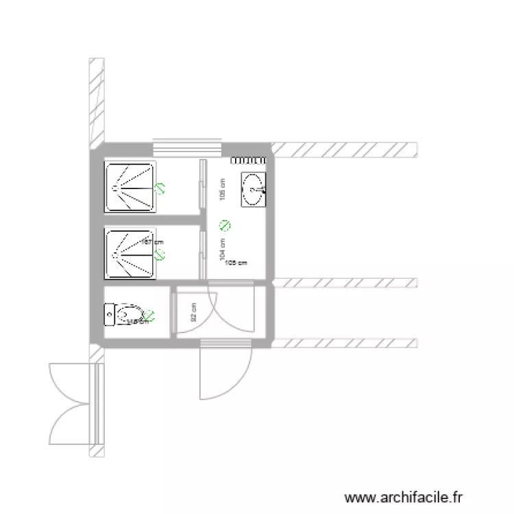 salle bain pf. Plan de salle bain pf. Plan de