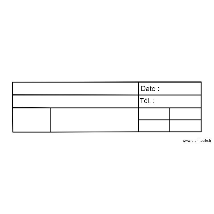 Cartouche. Plan de 0 pièce et 0 m2